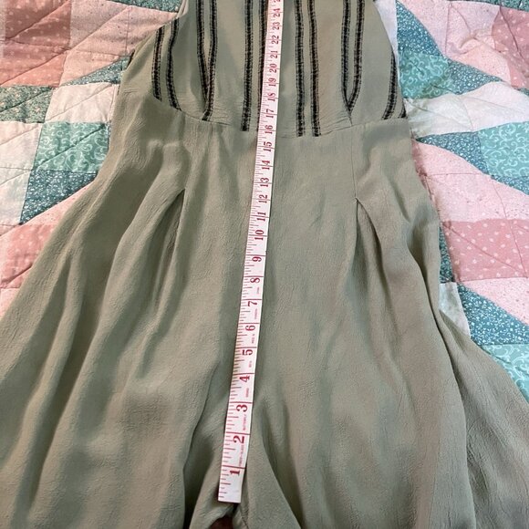 Vintage Joseph Ribkoff Romper Womens Petite Sage Green Bolero Jacket 90s - Picture 16 of 16